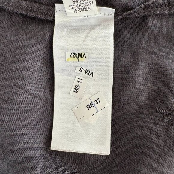 Old Navy Gray Embroidered Long Raglan Ballon Sleeve Boho Midi Dress Plus Size 2X - Picture 13 of 13